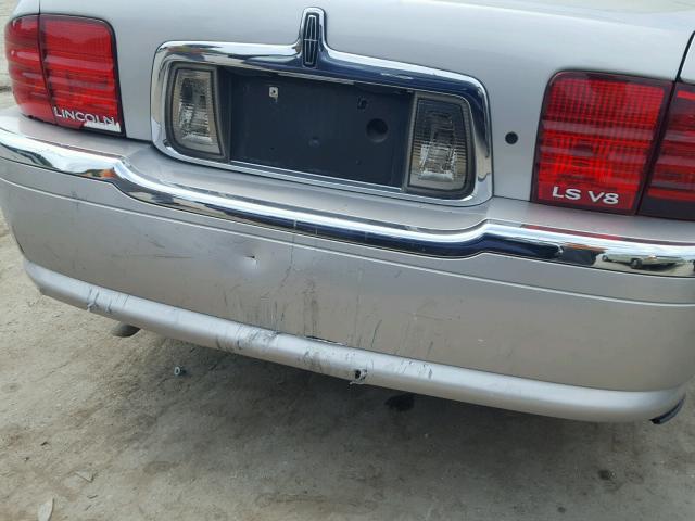 1LNHM87A12Y706477 - 2002 LINCOLN LS SILVER photo 9