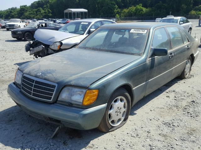 WDBGA43E9PA103074 - 1993 MERCEDES-BENZ 400 SEL GREEN photo 2