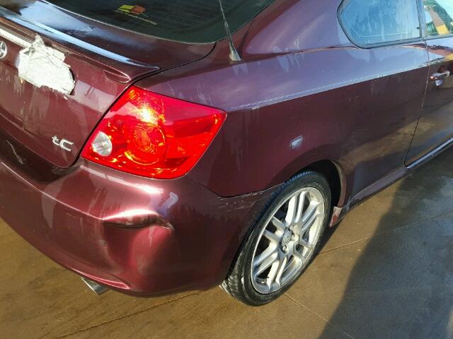 JTKDE177770196887 - 2007 TOYOTA SCION TC 栗色 照片 10