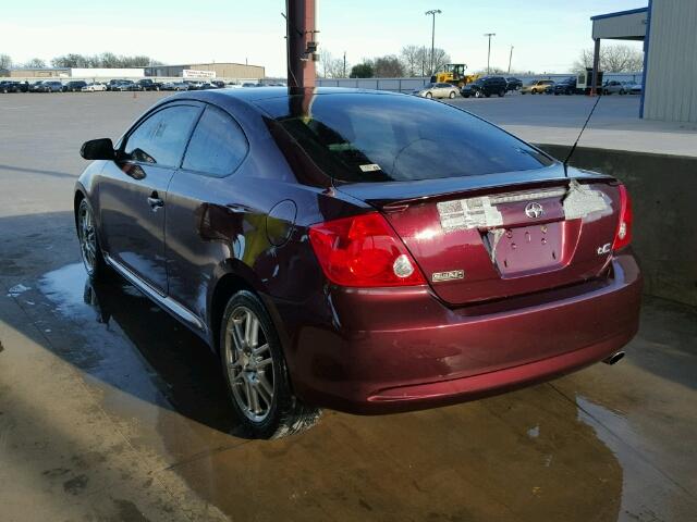 JTKDE177770196887 - 2007 TOYOTA SCION TC 栗色 照片 3