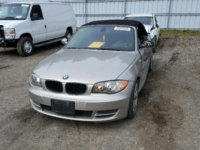 WBAUL73589VJ76672 - 2009 BMW 128 I TAN photo 2