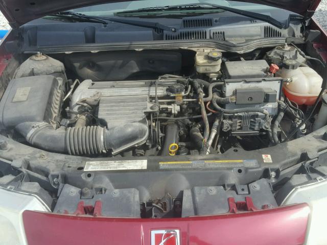 1G8AJ52F24Z208568 - 2004 SATURN ION LEVEL RED photo 7