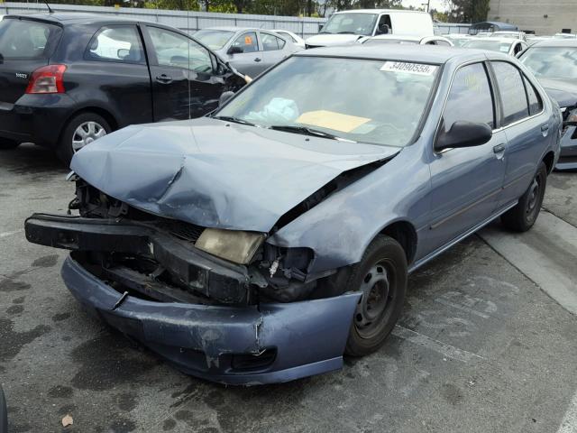 1N4AB41D4WC739506 - 1998 NISSAN SENTRA E BLUE photo 2