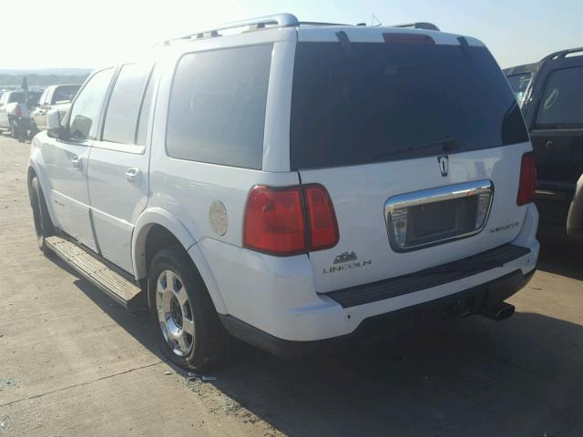 5LMFU27575LJ08111 - 2005 LINCOLN NAVIGATOR WHITE photo 3