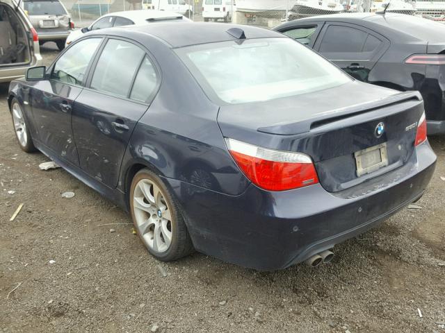 WBANB53517CN93622 - 2007 BMW 550 I BLUE photo 3