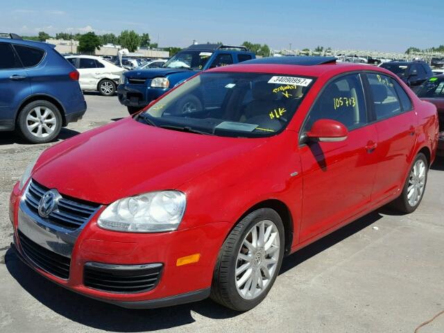 3VWRJ71K88M154250 - 2008 VOLKSWAGEN JETTA WOLF RED photo 2