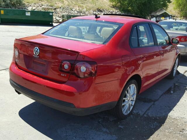 3VWRJ71K88M154250 - 2008 VOLKSWAGEN JETTA WOLF RED photo 4