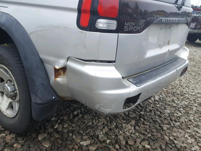 JA4MT21H43J029986 - 2003 MITSUBISHI MONTERO SP GRAY photo 9