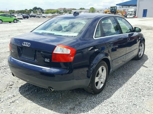 WAULT68E34A127913 - 2004 AUDI A4 3.0 QUA BLUE photo 4