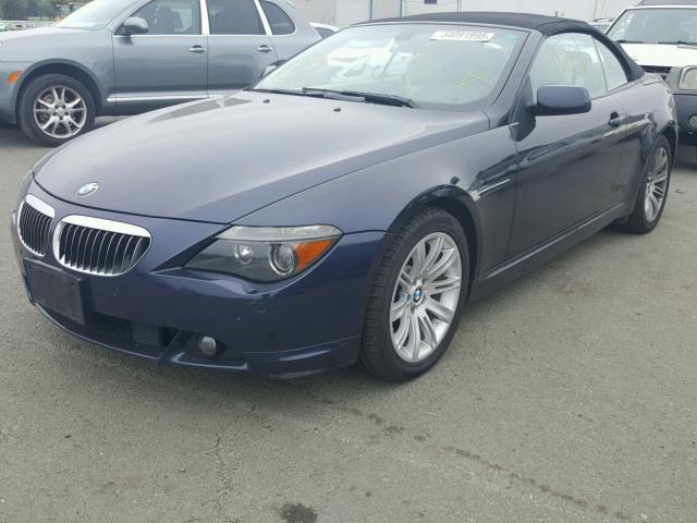 WBAEK13446CN75095 - 2006 BMW 650 I BLUE photo 2