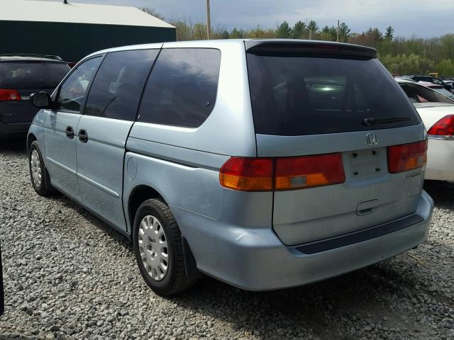 5FNRL18503B117409 - 2003 HONDA ODYSSEY LX BLUE photo 3