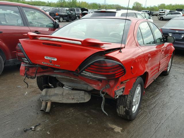 1G2NE52T1XM700239 - 1999 PONTIAC GRAND AM S Qırmızı foto 4