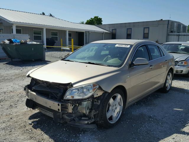 1G1ZJ57718F210287 - 2008 CHEVROLET MALIBU 2LT GOLD photo 2