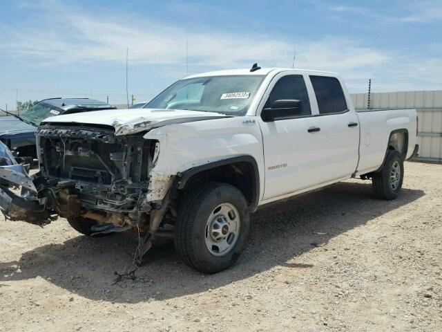 1GT12RE8XGF140615 - 2016 GMC SIERRA K25 WHITE photo 2