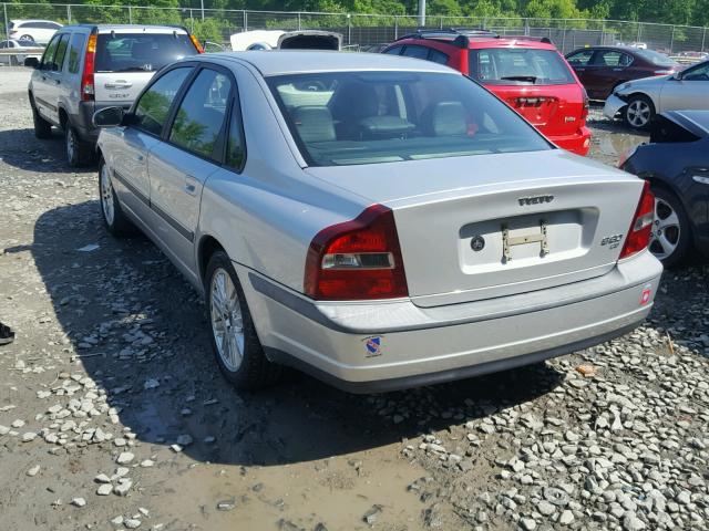 YV1TS92D021246789 - 2002 VOLVO S80 SILVER photo 3