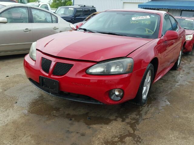 2G2WP552271221387 - 2007 PONTIAC GRAND PRIX RED photo 2