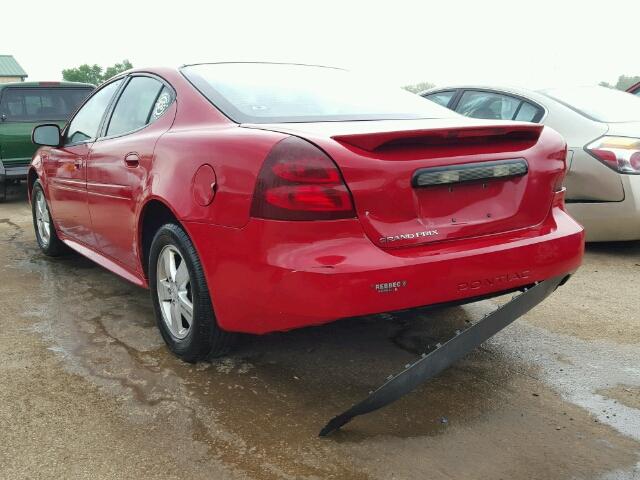 2G2WP552271221387 - 2007 PONTIAC GRAND PRIX RED photo 3