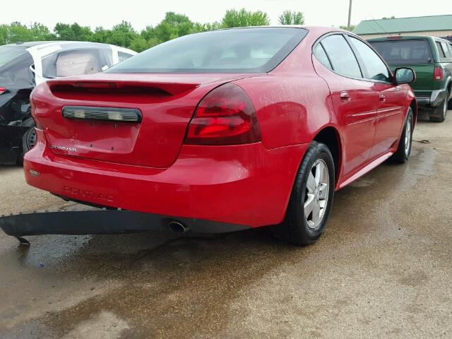 2G2WP552271221387 - 2007 PONTIAC GRAND PRIX RED photo 4