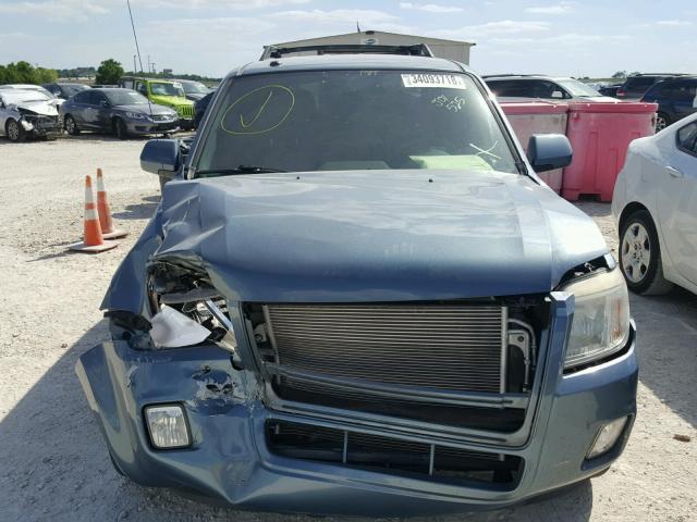 4M2CN8HGXBKJ07525 - 2011 MERCURY MARINER PR BLUE photo 9