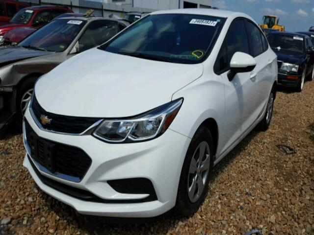 1G1BC5SM7H7159218 - 2017 CHEVROLET CRUZE LS WHITE photo 2