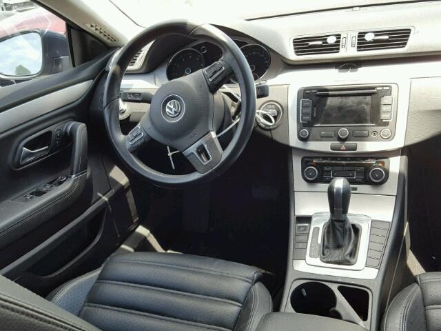 WVWHN7AN4CE511032 - 2012 VOLKSWAGEN CC LUXURY GRAY photo 9