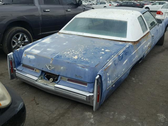 6D47S5Q199694 - 1975 CADILLAC CADILLAC BLUE photo 4