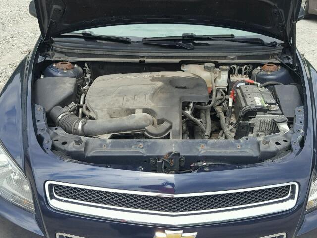 1G1ZG57B584267302 - 2008 CHEVROLET MALIBU LS BLUE photo 7