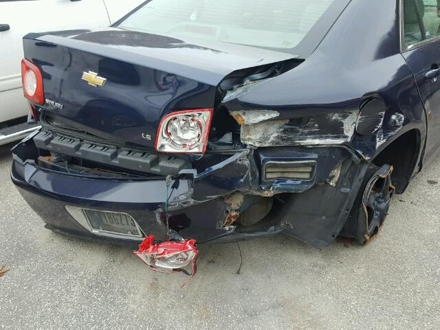 1G1ZG57B584267302 - 2008 CHEVROLET MALIBU LS ლურჯი ფოტო 9