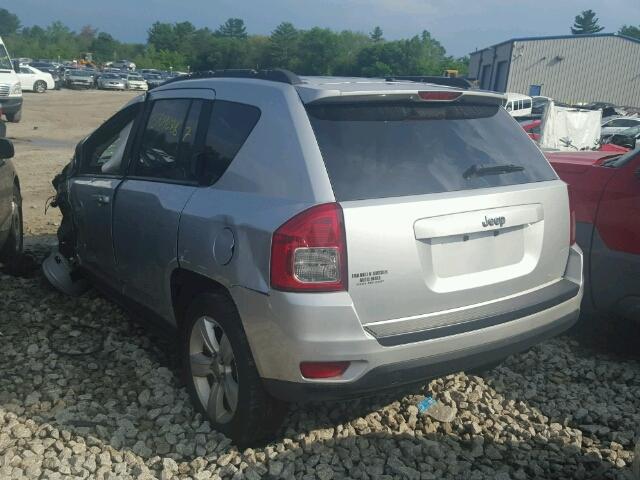 1C4NJCBB6CD580001 - 2012 JEEP COMPASS SP SILVER photo 3