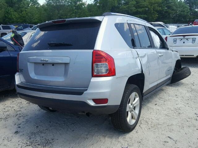 1C4NJCBB6CD580001 - 2012 JEEP COMPASS SP SILVER photo 4