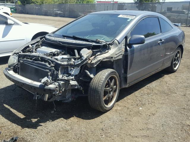 2HGFG21559H704071 - 2009 HONDA CIVIC SI GRAY photo 2