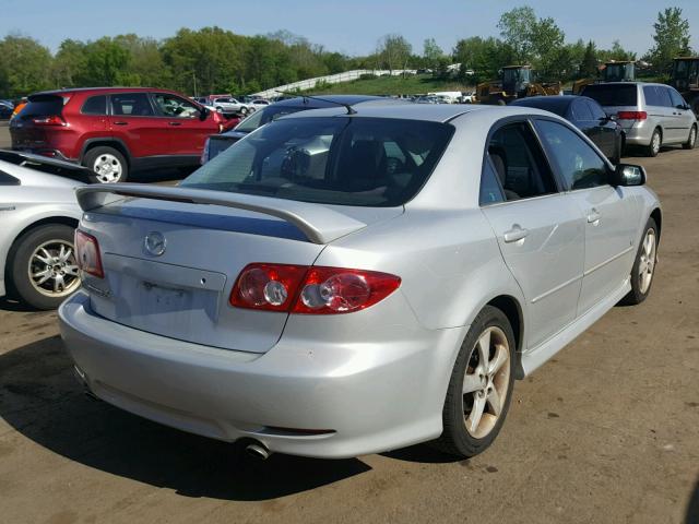 1YVFP80D545N85779 - 2004 MAZDA 6 S SILVER photo 4