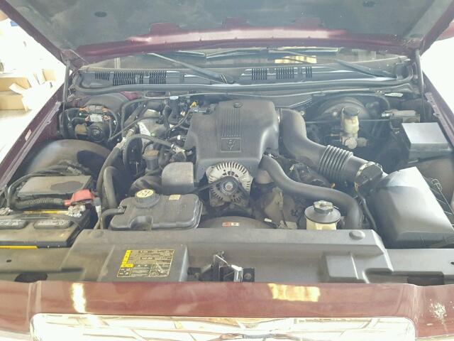 2MEFM74W54X622850 - 2004 MERCURY GRAND MARQ BURGUNDY photo 7