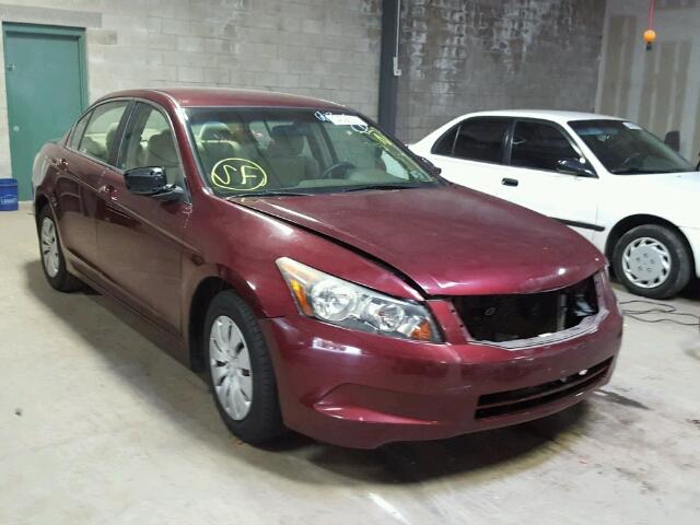 1HGCP26358A134788 - 2008 HONDA ACCORD LX BURGUNDY photo 1