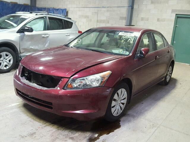 1HGCP26358A134788 - 2008 HONDA ACCORD LX BURGUNDY photo 2