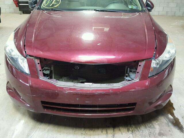 1HGCP26358A134788 - 2008 HONDA ACCORD LX BURGUNDY photo 9