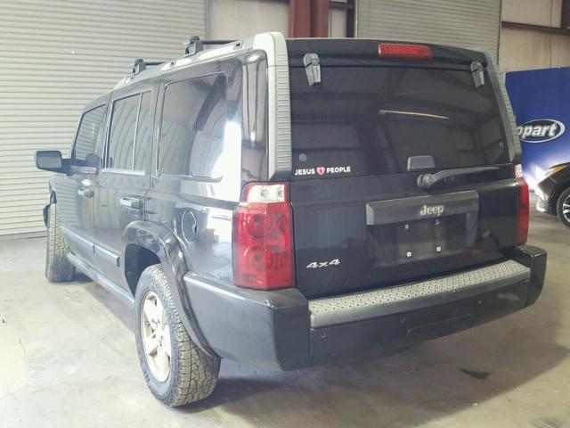 1J8HG48K66C337333 - 2006 JEEP COMMANDER BLACK photo 3