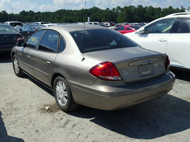 1FAFP56U85A189470 - 2005 FORD TAURUS SEL TAN photo 3