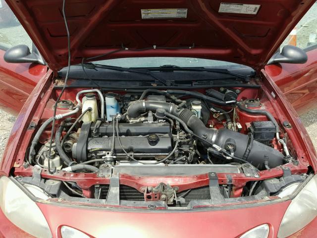 3FAFP11301R157927 - 2001 FORD ESCORT ZX2 RED photo 7