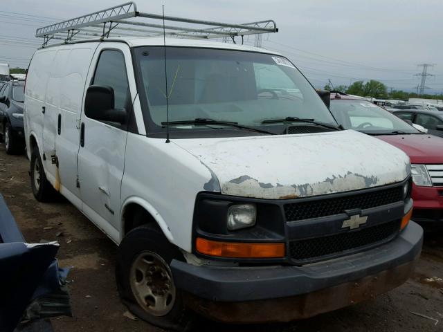 1GCGG25V141245593 - 2004 CHEVROLET EXPRESS G2 WHITE photo 1