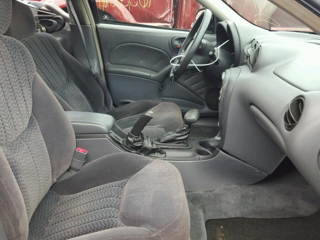 1G2NF52E51M578653 - 2001 PONTIAC GRAND AM S BLACK photo 5