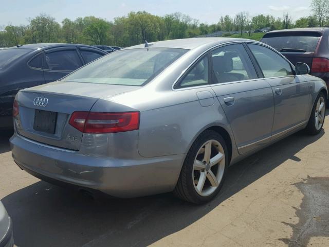 WAUKGAFB9AN031848 - 2010 AUDI A6 PRESTIG GRAY photo 4