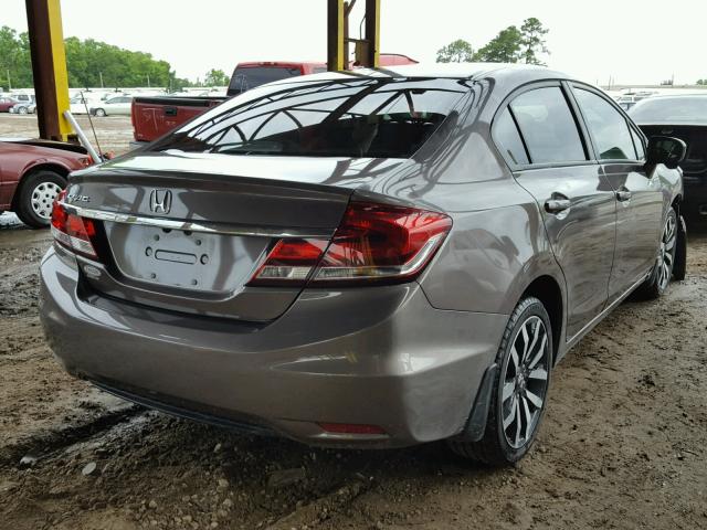 2HGFB2F97FH503472 - 2015 HONDA CIVIC EXL 棕色 照片 4