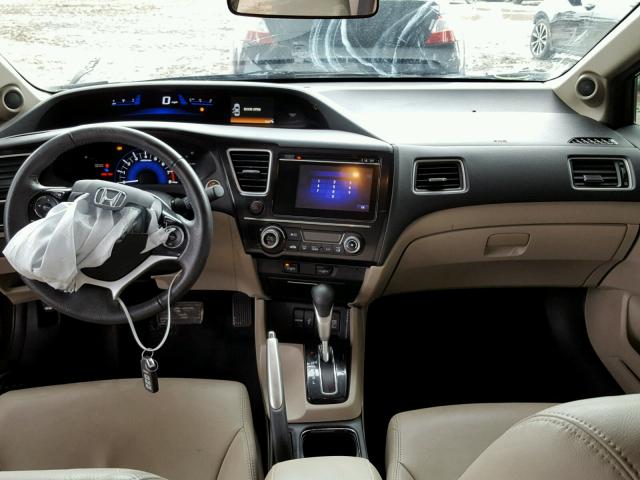 2HGFB2F97FH503472 - 2015 HONDA CIVIC EXL 棕色 照片 9