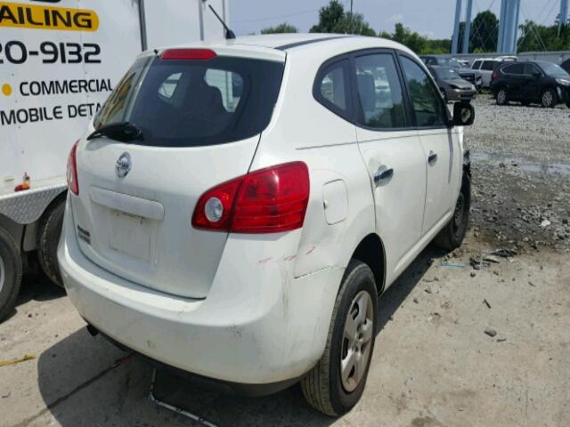 JN8AS5MT8AW014702 - 2010 NISSAN ROGUE S WHITE photo 4