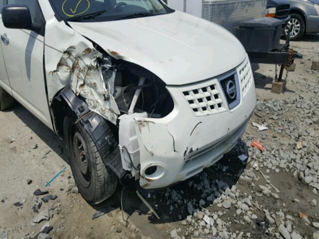 JN8AS5MT8AW014702 - 2010 NISSAN ROGUE S WHITE photo 9