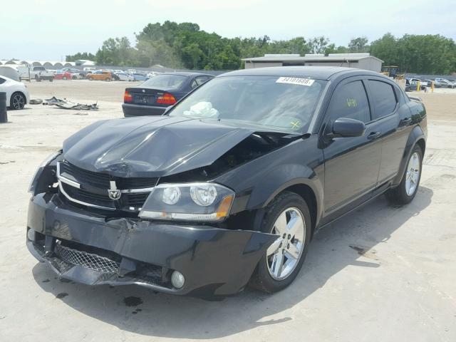 1B3LC76M28N596381 - 2008 DODGE AVENGER R/ BLACK photo 2