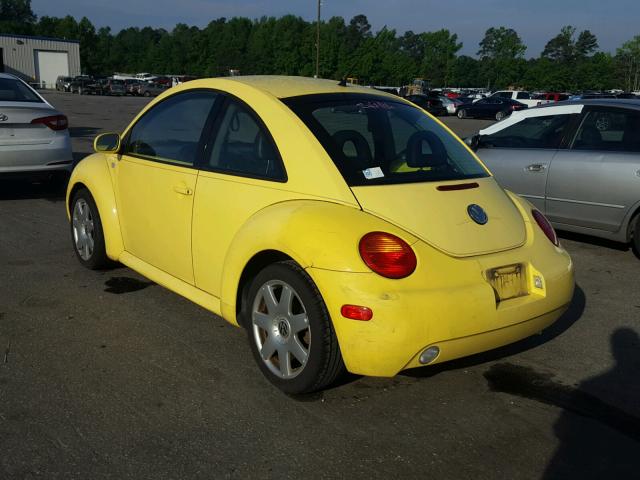 3VWDD21C41M422004 - 2001 VOLKSWAGEN NEW BEETLE ყვითელი ფოტო 3