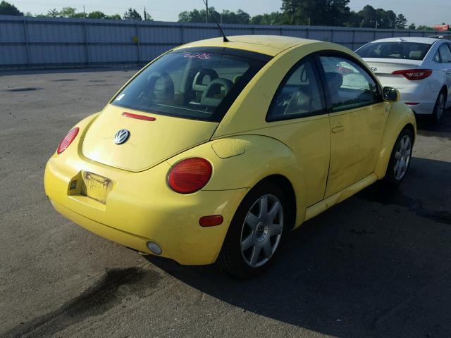 3VWDD21C41M422004 - 2001 VOLKSWAGEN NEW BEETLE ყვითელი ფოტო 4