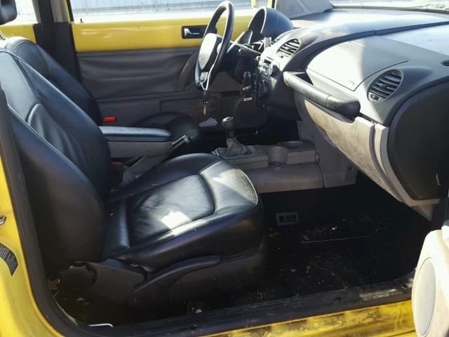 3VWDD21C41M422004 - 2001 VOLKSWAGEN NEW BEETLE ყვითელი ფოტო 5